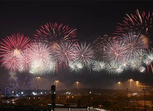 若羌县焰火晚会